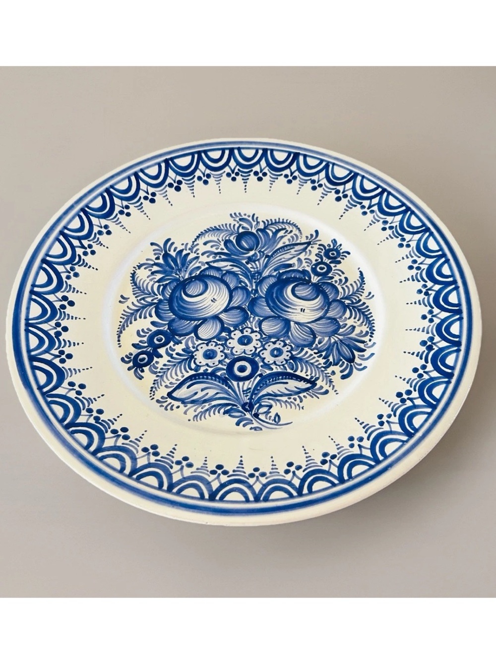 Tupesy Keramika Czech Republic Ceramic Serving Platter Original Vintage Folk Art